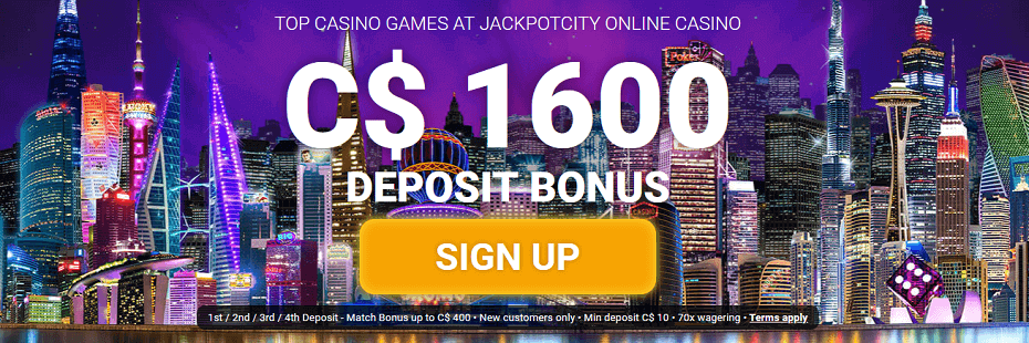 jackopotcity casino welcome bonus