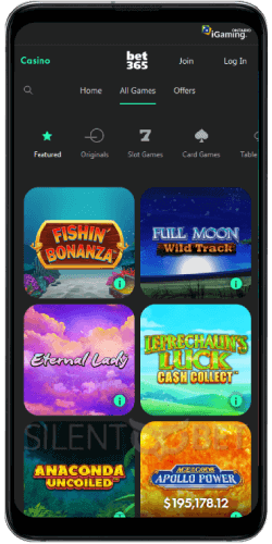 bet365 mobile casino app ON