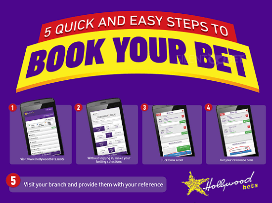 Book a Bet via Hollywoodbets South Africa