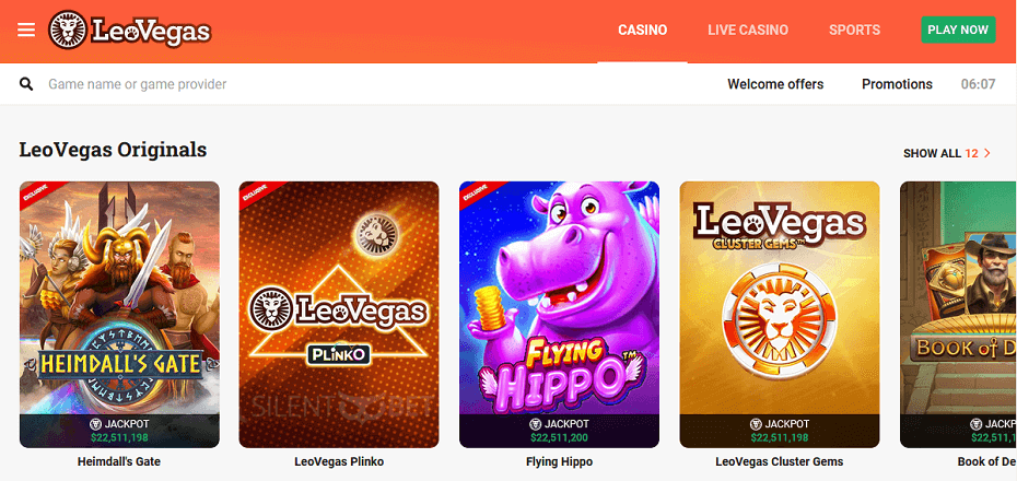 leovegas casino website