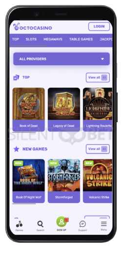 OctoCasino mobile app