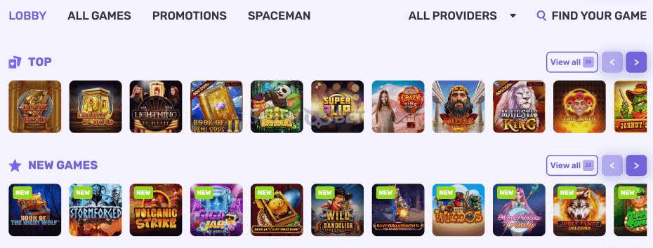 Octo Casino website design online