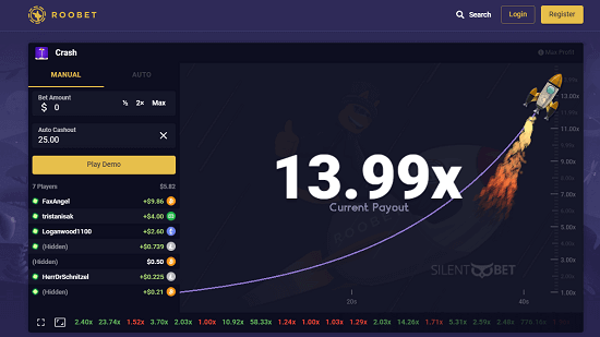 roobet crash demo
