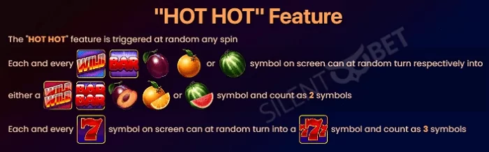 betway hot hot fruit special bonuses and features