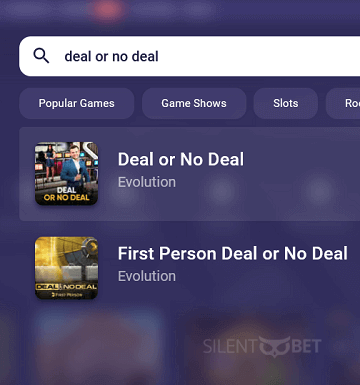 how to play roobet deal or no deal