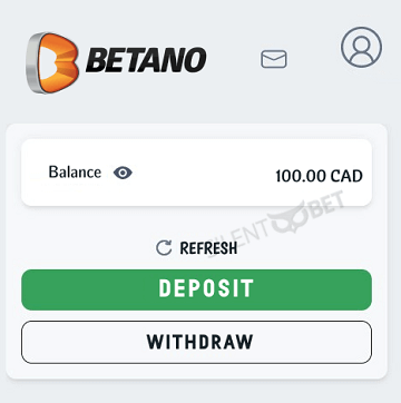 how to withdraw money from betano