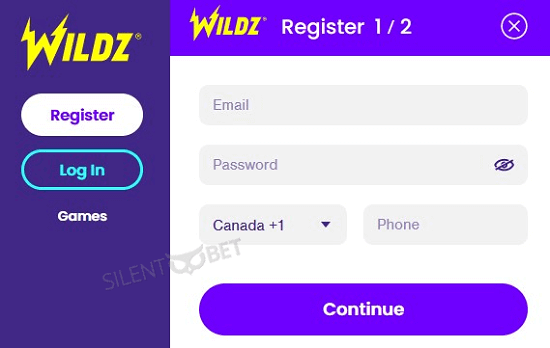 wildz casino registration from canada