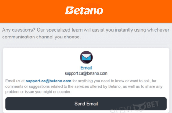 betano email