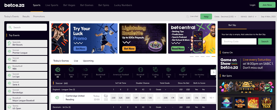 bet co za website south africa