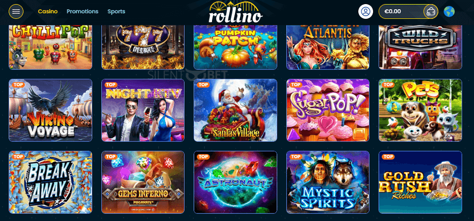 rollino casino games