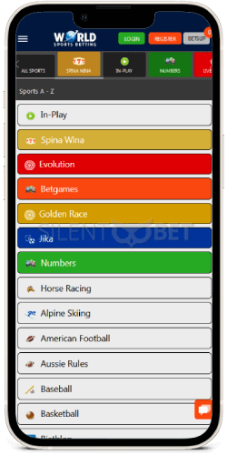 world sports betting mobile app for iPhone