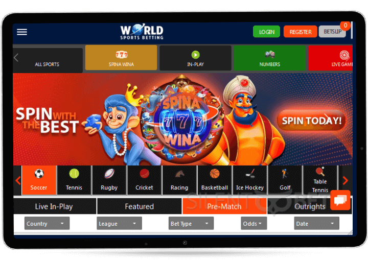 world sports betting mobile site