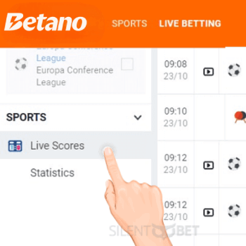 betano live score