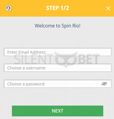 spinrio casino register