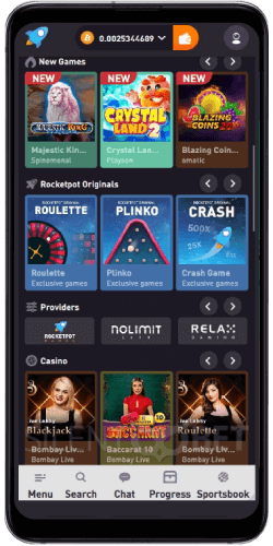 rocketpot.io mobile app