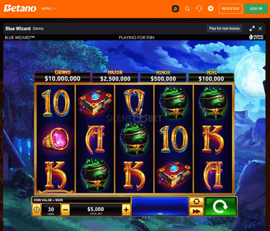 betano blue wizard slot