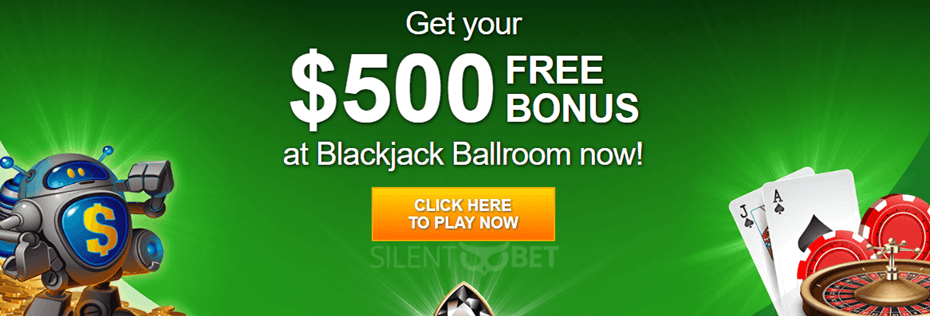 welcome bonus blackjack ballroom casino