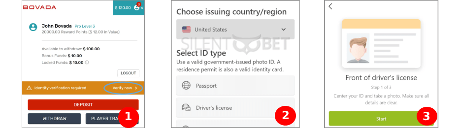 bovada account verification