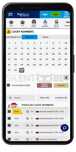 boylesports mobile app lucky numbers
