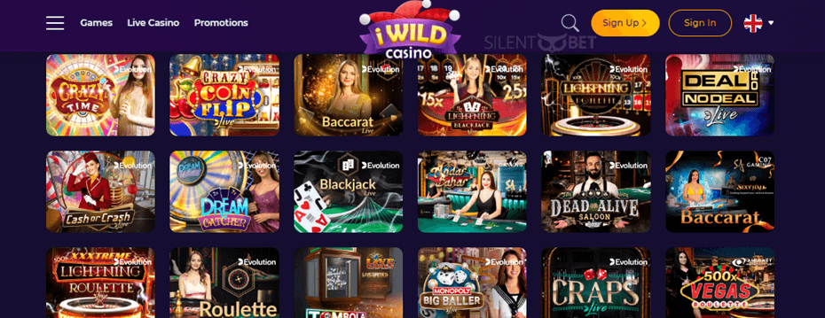 iwild casino live dealer