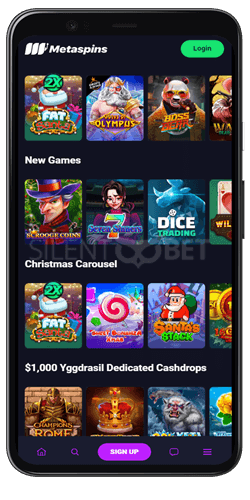 metaspins casino mobile app