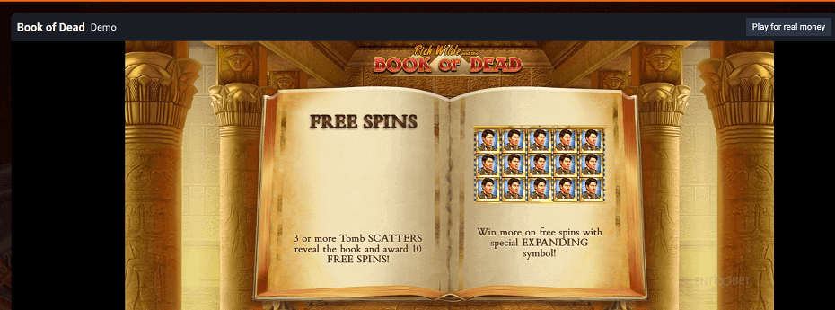 betano Book of Dead slot gameplay