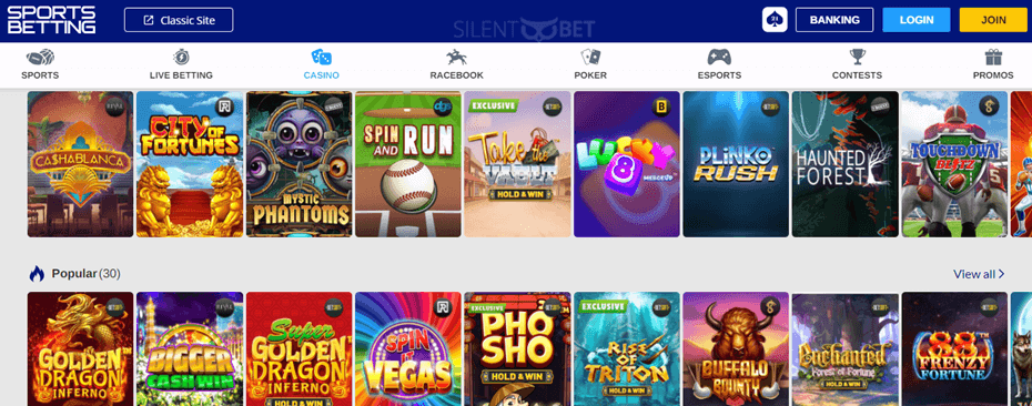 sportsbetting casino games