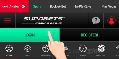 supabets login button