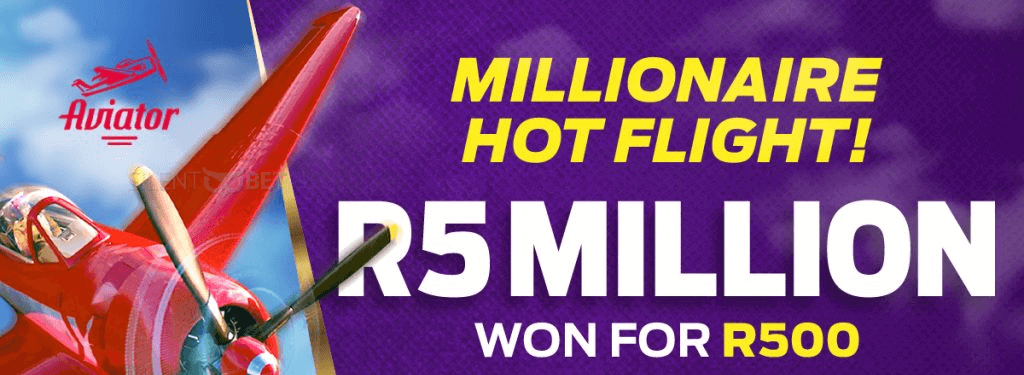 R5 million maximum payout on Aviator on Hollywoodbets