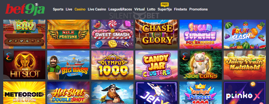 bet9ja casino games