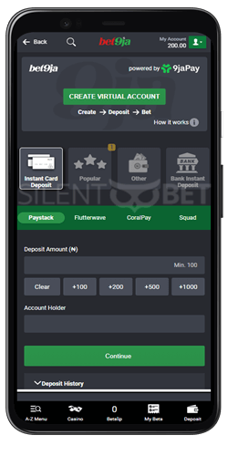 bet9ja mobile app deposit