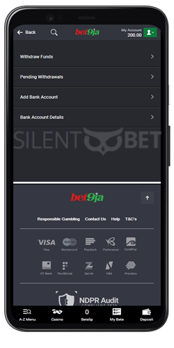 bet9ja mobile app new withdrawals