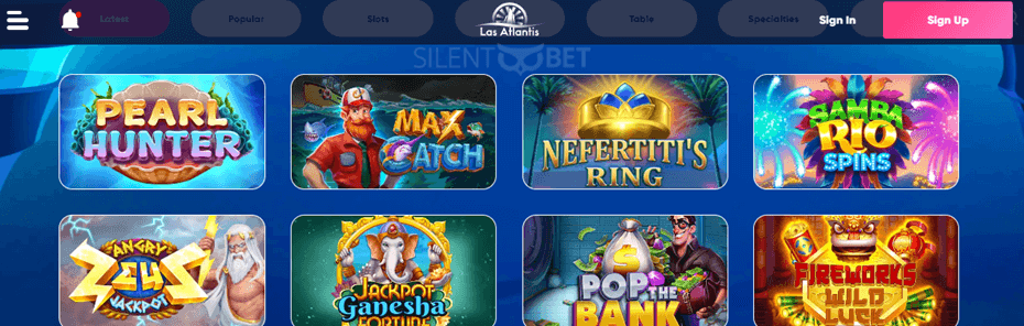 las atlantis casino games