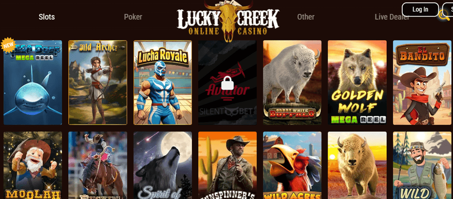 luckycreek casino games