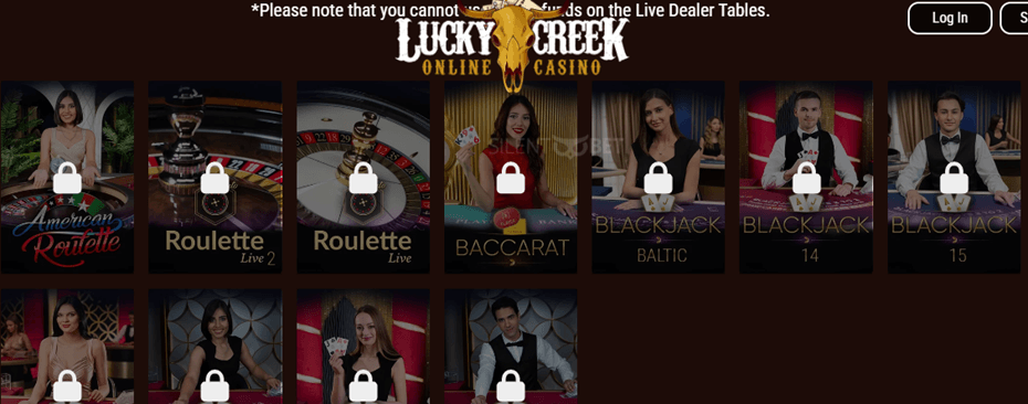 lucky creek casino live dealer