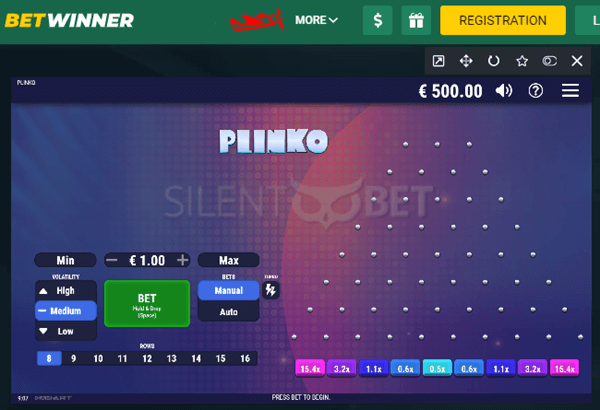 betwinner plinko