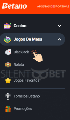 betano blackjack steps