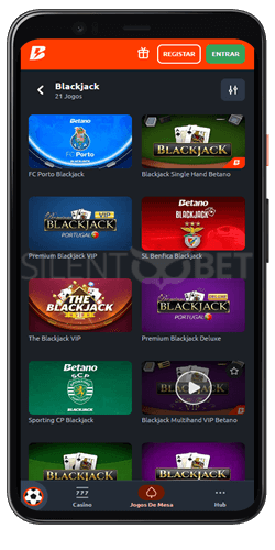 betano blackjack mobile