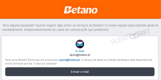 betano email portugal