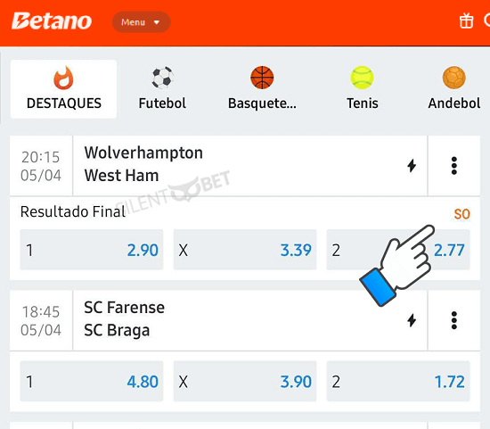 betano so mercado resultado final