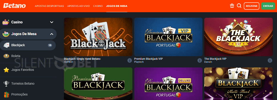 black jack betano