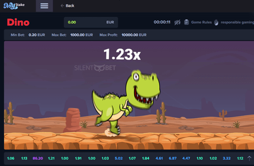 mystake mini games dino