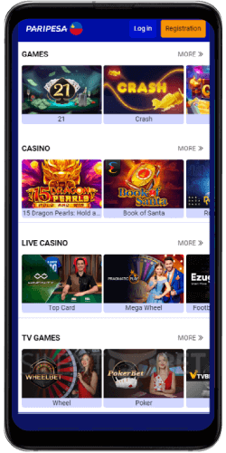 paripesa games android