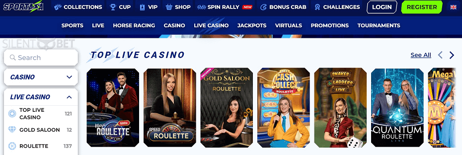 sportaza live casino