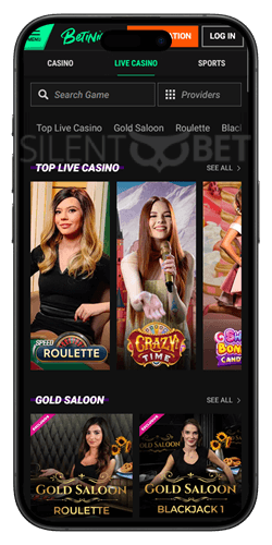 betinia mobile app live casino ios