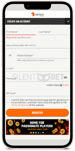 ignition casino mobile register