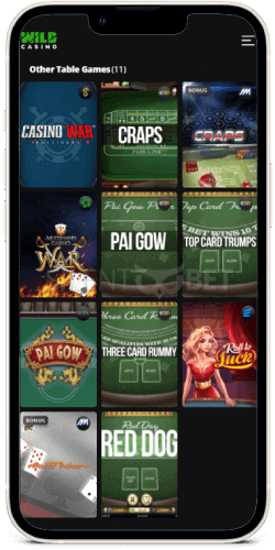 wild casino ios games