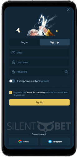 fortunejack register via phone