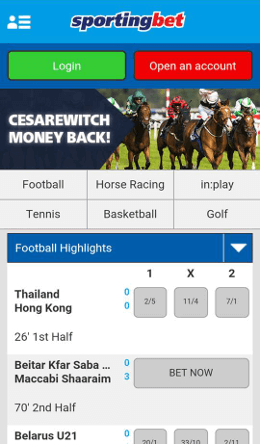 Sportingbet casino app download