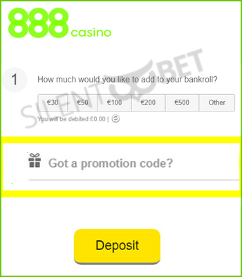 888 casino welcome bonus code